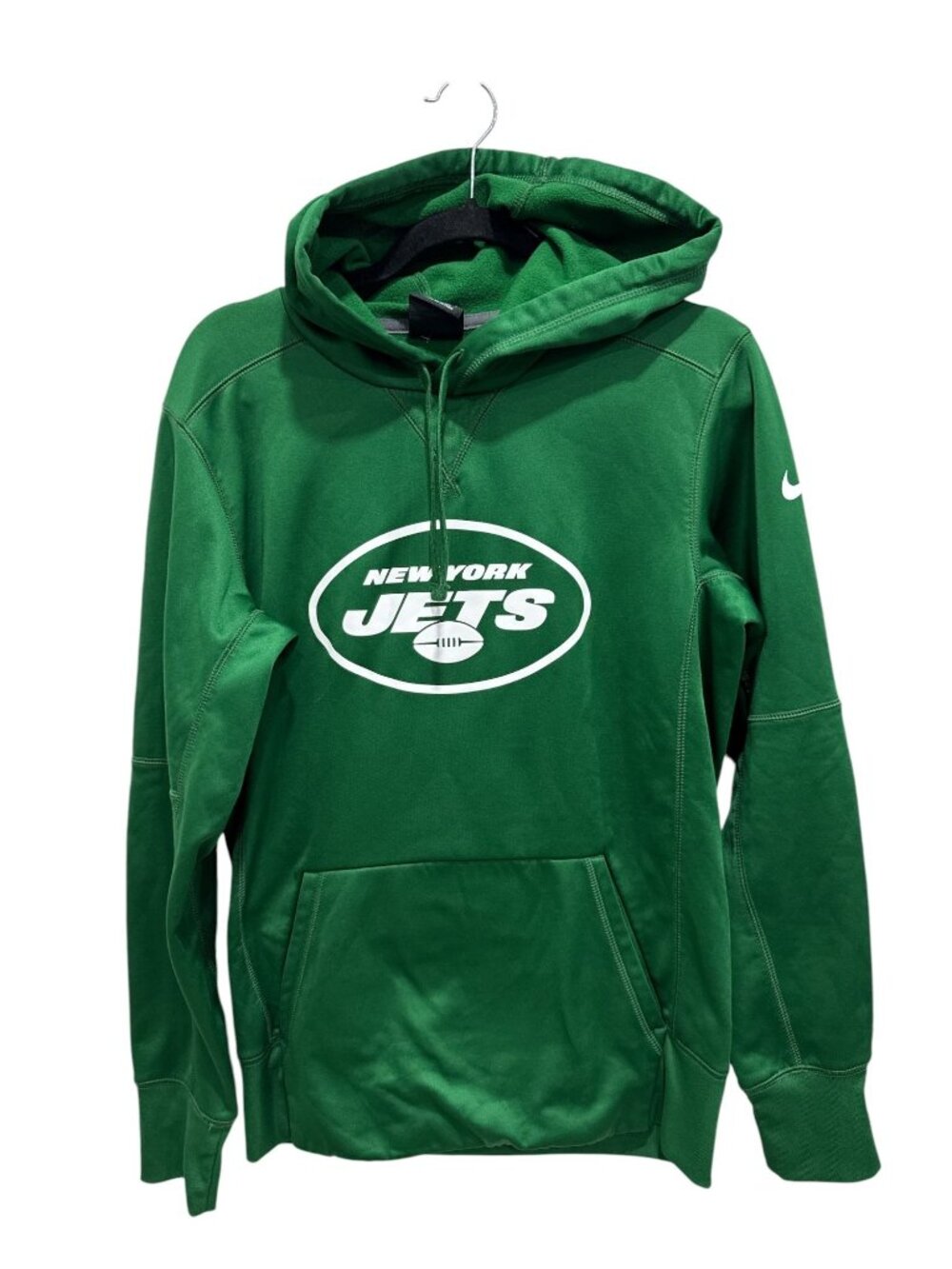 Nike NFL New York Jets Green Dri-Fit Pullover Hoodie Sweatshirt Men's Small